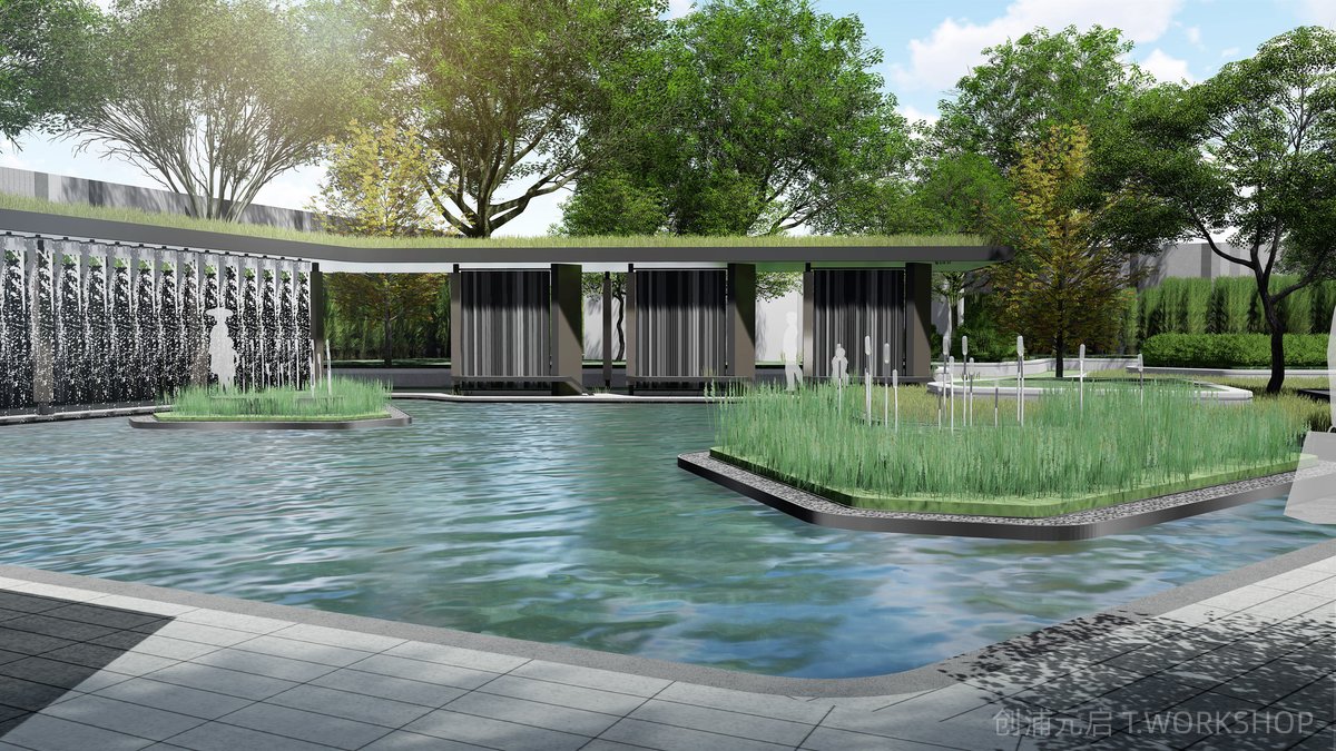 周口某住宅展示区景观景观设计-12-创浦元启