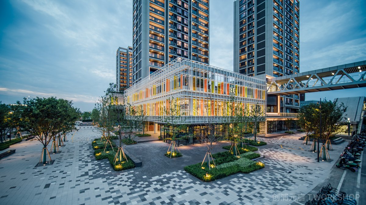 宁波三官堂TOD社区商业-萤集缤虹里景观设计-32-创浦元启