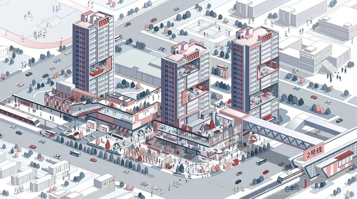 宁波三官堂TOD社区商业-萤集缤虹里景观设计-73-创浦元启